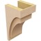 Ekena Millwork 8"W x 8"D x 16"H Wide Rivera Rough Cedar Woodgrain TimberThane Corbel, Primed Tan CORUR08X08X16RIVRCPR - alternate 2